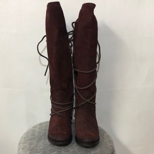 Freebird Coal burgundy boots
